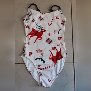 White camisole leotard size S